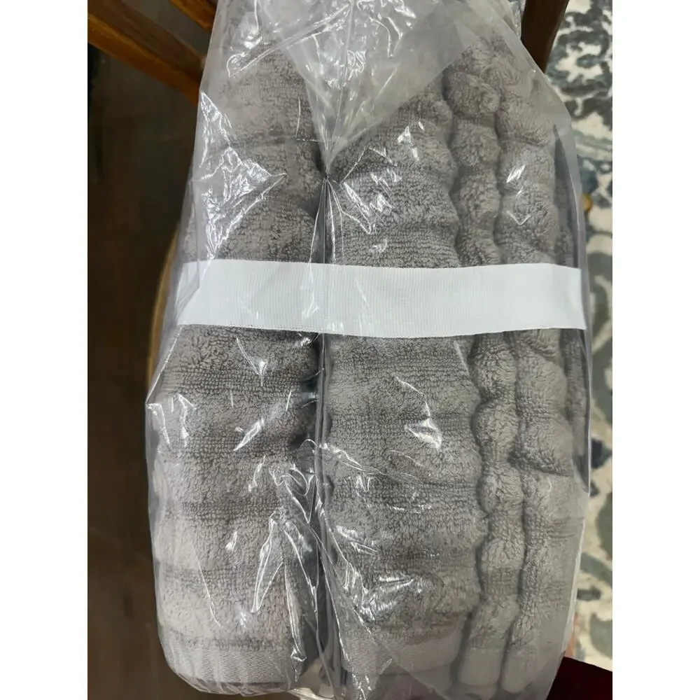 Royal Velvet 6-Piece Luxuxry Cotton Towel Set Grey 100% Cotton